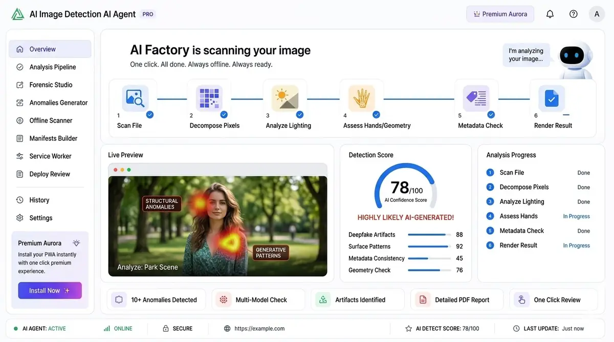 AI Forex Trading Agent — example of the AI tool dashboard software